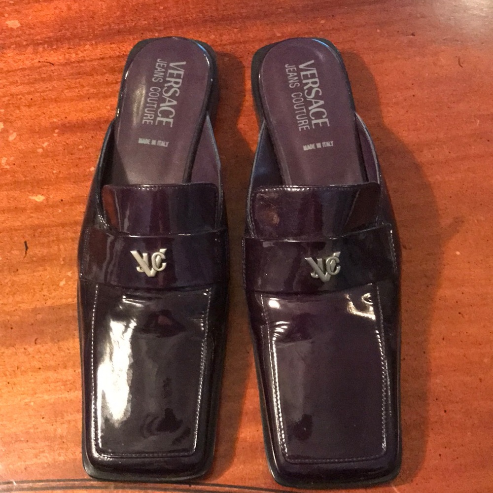 VERSACE Flat Slip ons